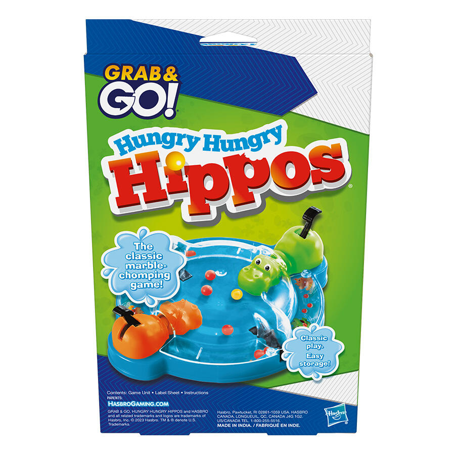 Hasbro Grab and Go Hungry Hungry Hippos (U.P. $11.90)
