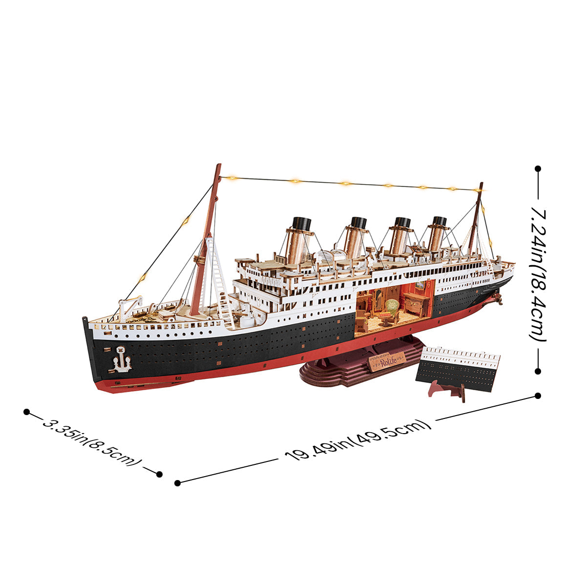 Robotime Rolife 1912·Eternal Atlantic Voyager 3D Wooden Puzzle TGL02