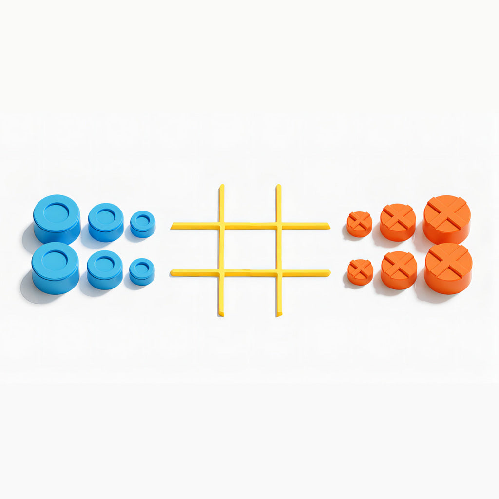 GiiKER 3-in-1 Tic Tac Toe Bolt Handheld Puzzle Game Console - Board Games