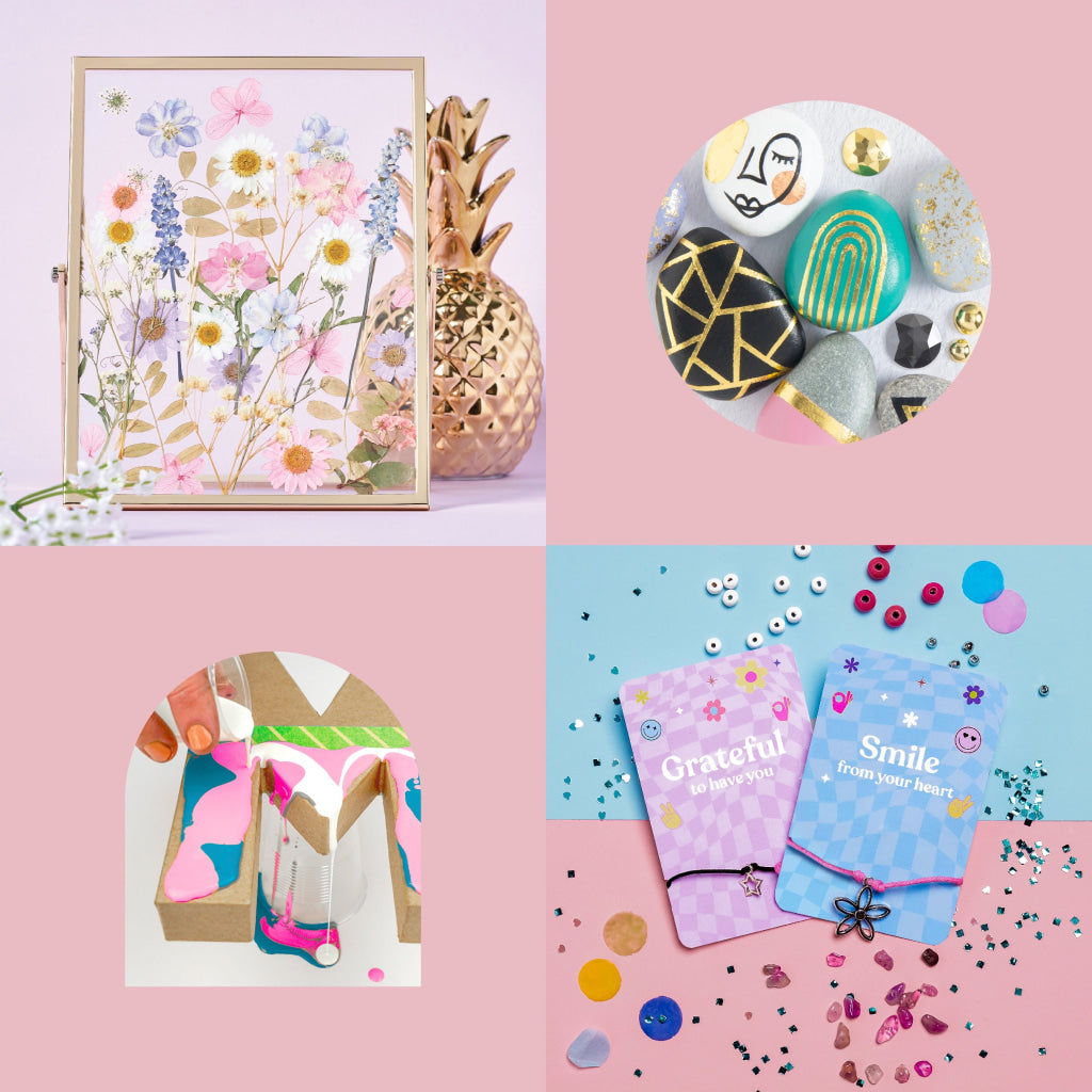 Hinkler Craft Maker Paint Pour Rock Art Kit Hinkler