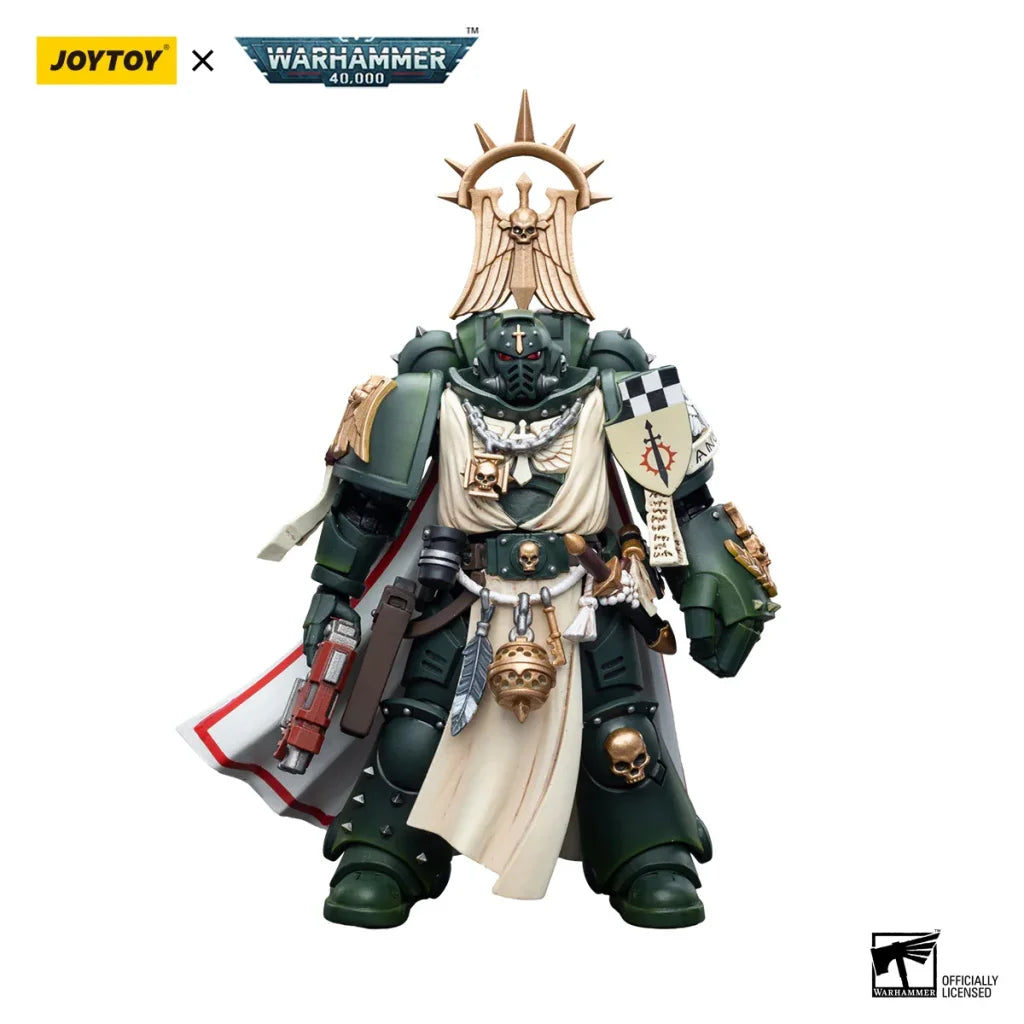 JOYTOY Warhammer 40k 1/18 Action Figures Anime 12cm Dark Angels Master Lazarus Master with Power Fist - Master Power
