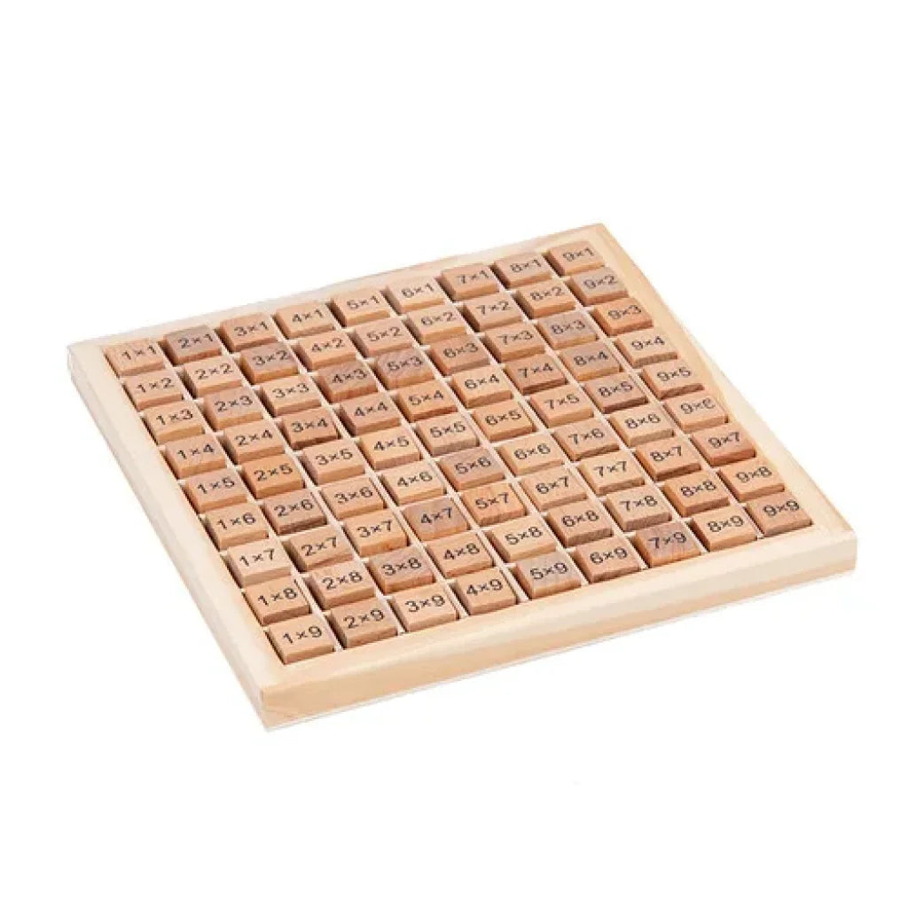 Montessori Educational Wooden 99 Multiplication Table