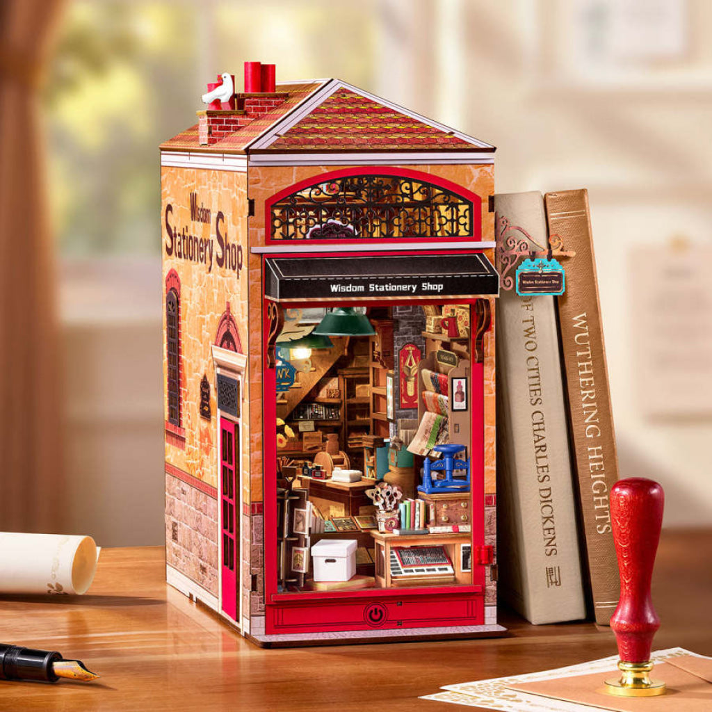 Robotime Rolife DIY Book Nook Kit- Wisdom Stationery Shop TGB19 - Dropship