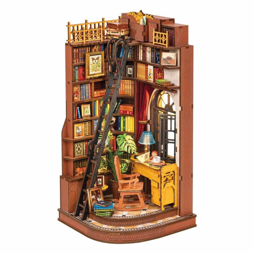 Rolife Silent Corner Study DIY Book Nook Shelf Insert TGE02 - Robotime