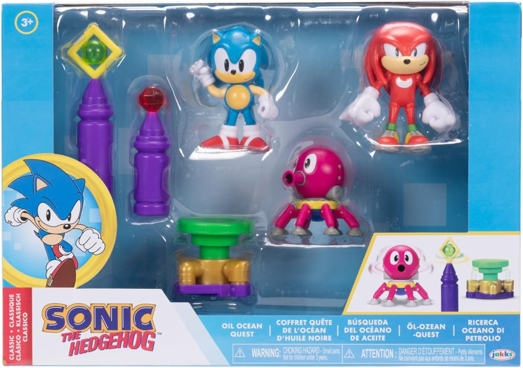 Sonic The Hedgehog Action Figure 2.5’’ Oil Ocean Diorama - Sonic