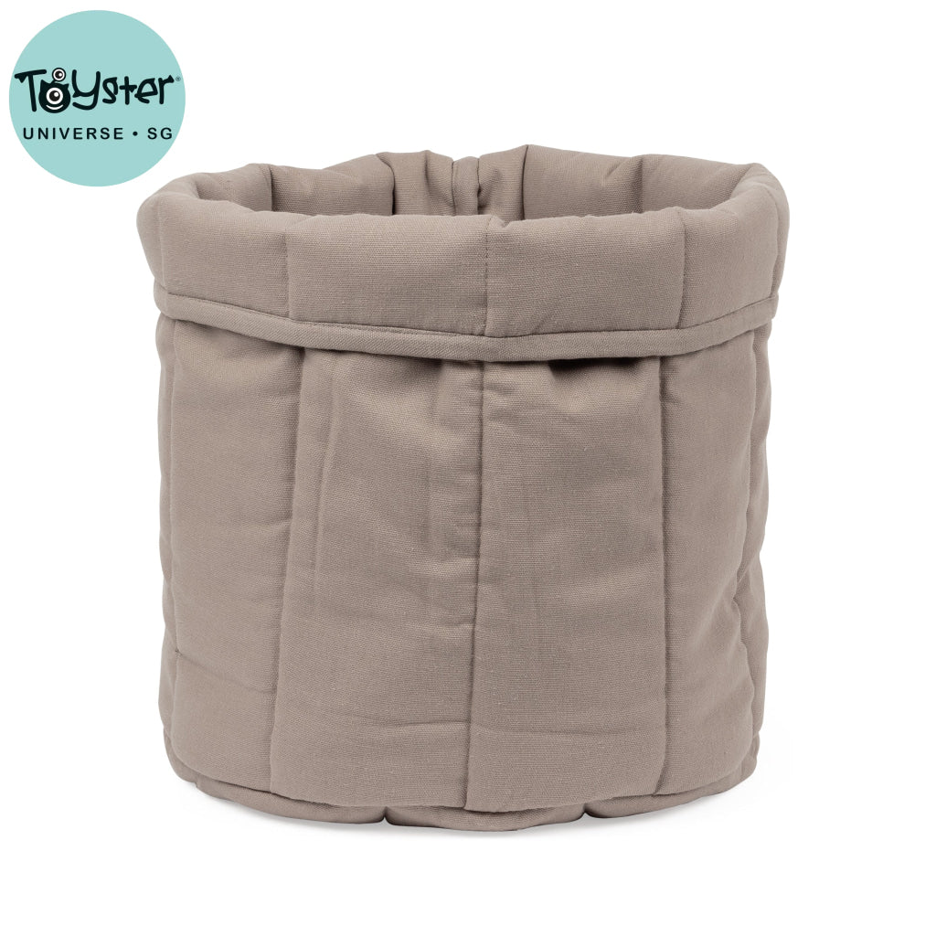 Tadazhi Organic Cotton Cozy Cat Basket Dark Sand