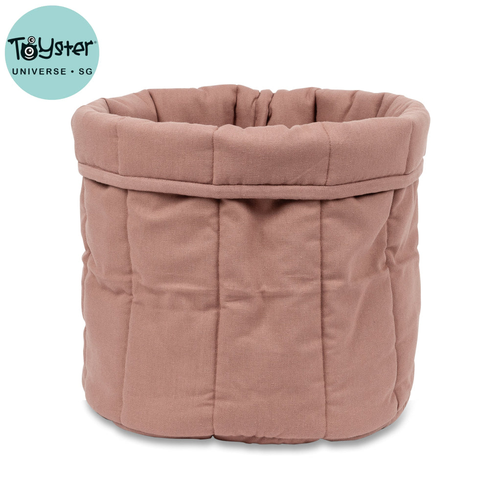 Tadazhi Organic Cotton Cozy Cat Basket Rose