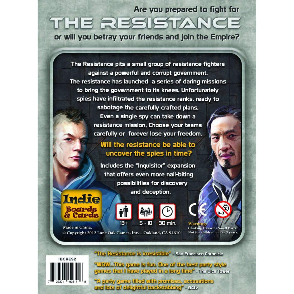 The Resistance (The Dystopian Universe) 3rd Edition - Card Games