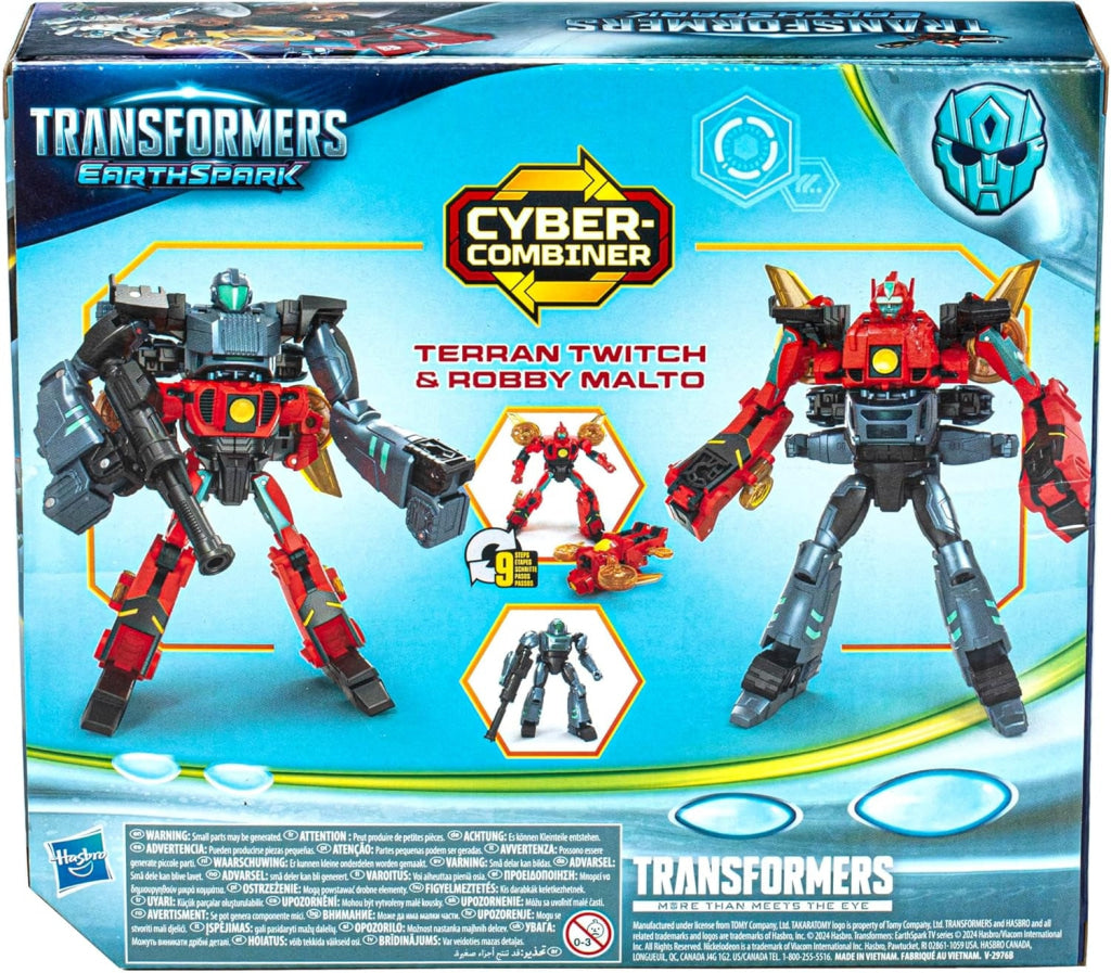 Transformers EarthSpark Cyber-Combiner Terran Twitch and Robby Malto - Transformers