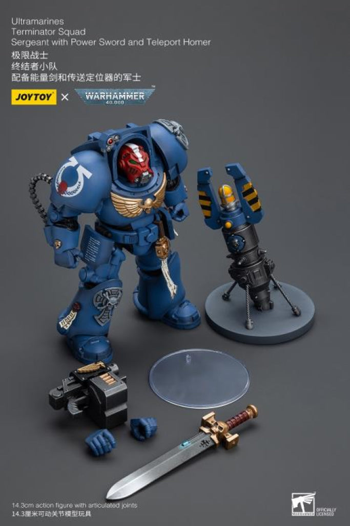 Ultramarines Terminator Squad Sergeant With Power Sword And Teleport Homer Jt9923 Warhammer 40K