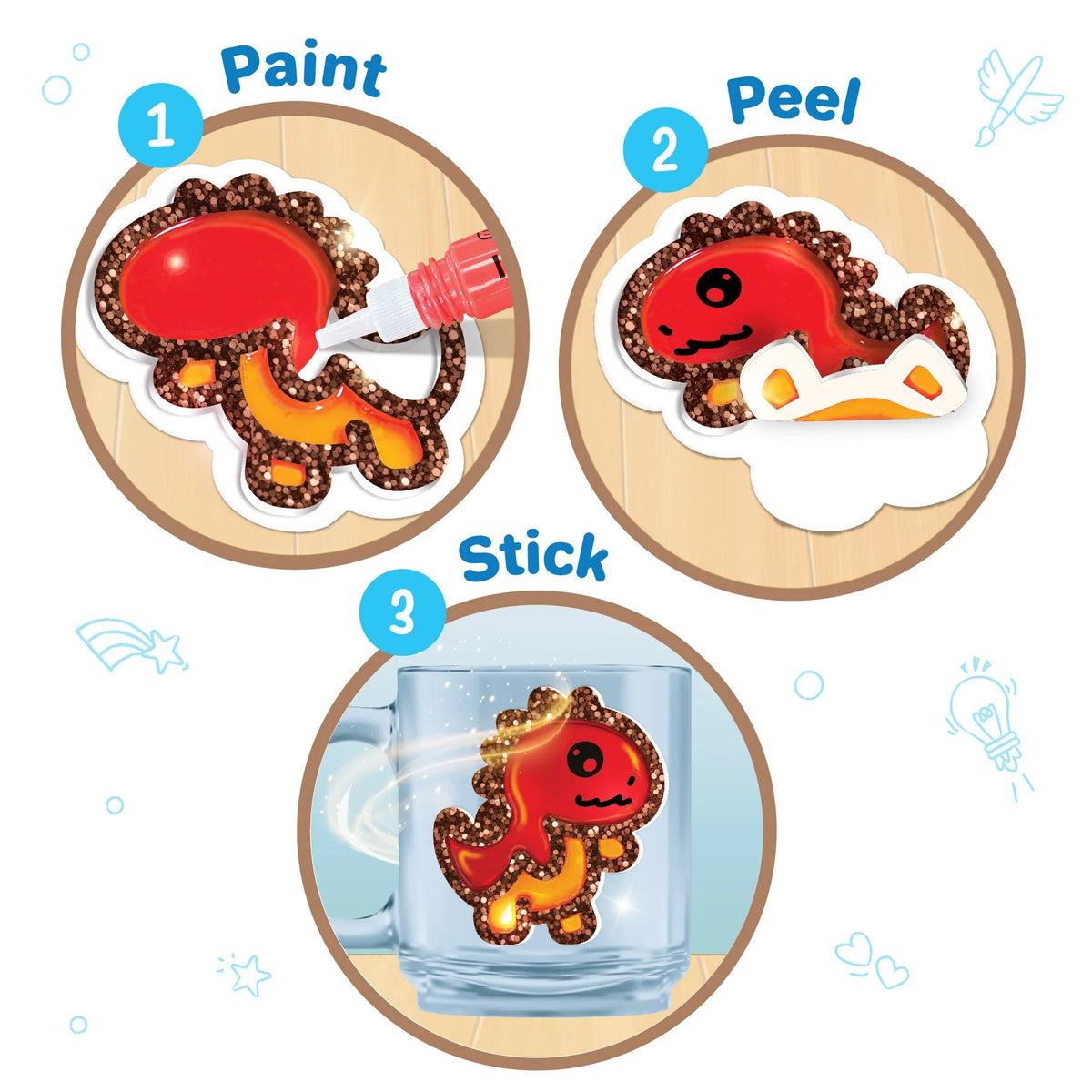 DIY Dinosaur Jelly Sticker-Making Kit
