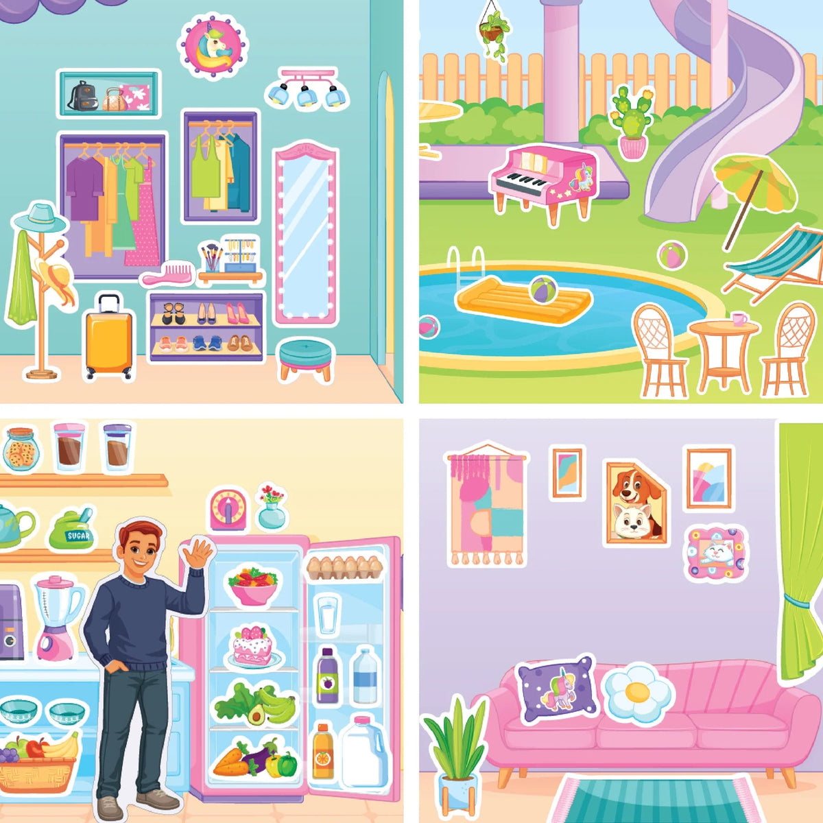 My Dream House Reusable Sticker Playset