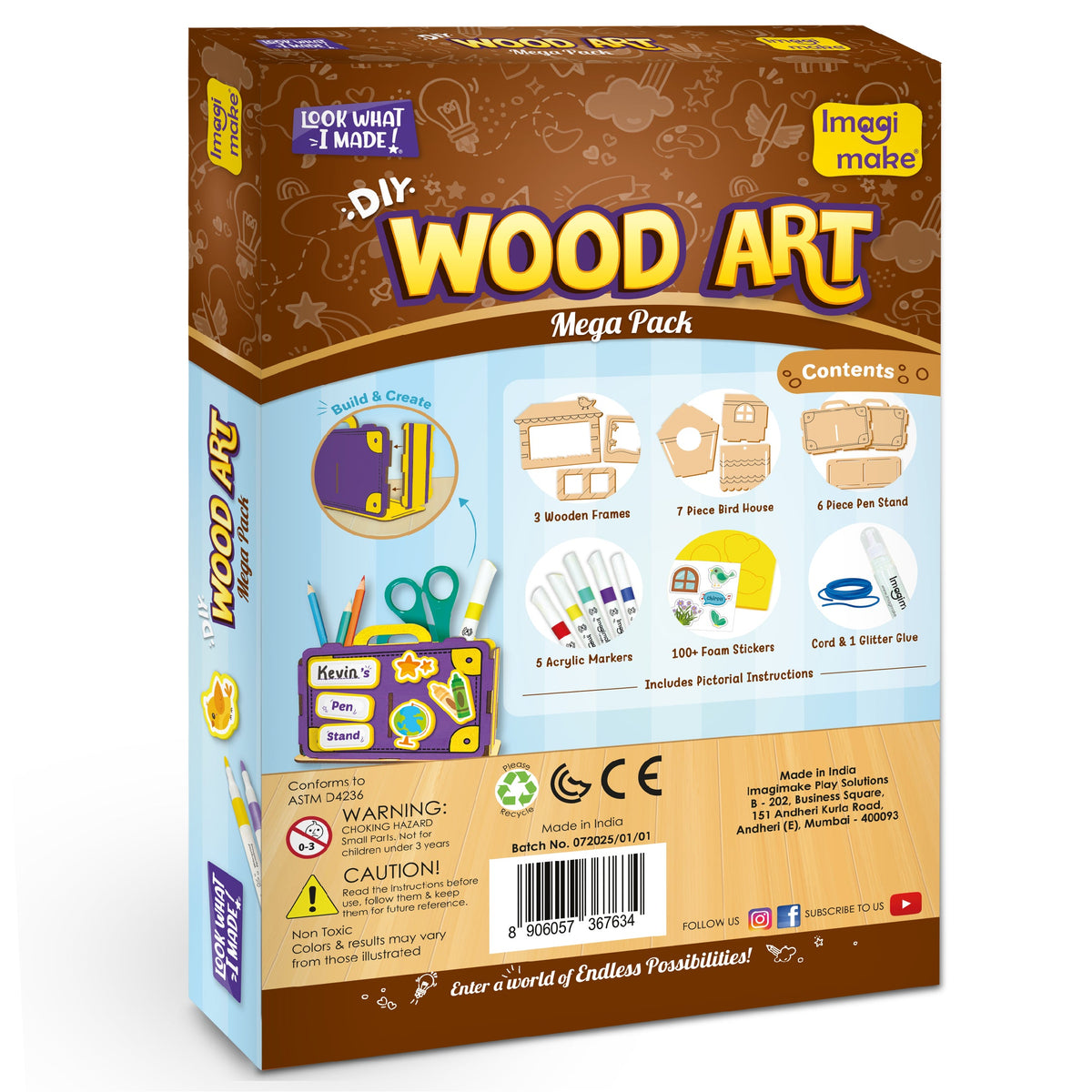 DIY Wooden Art & Painting Mega Kit