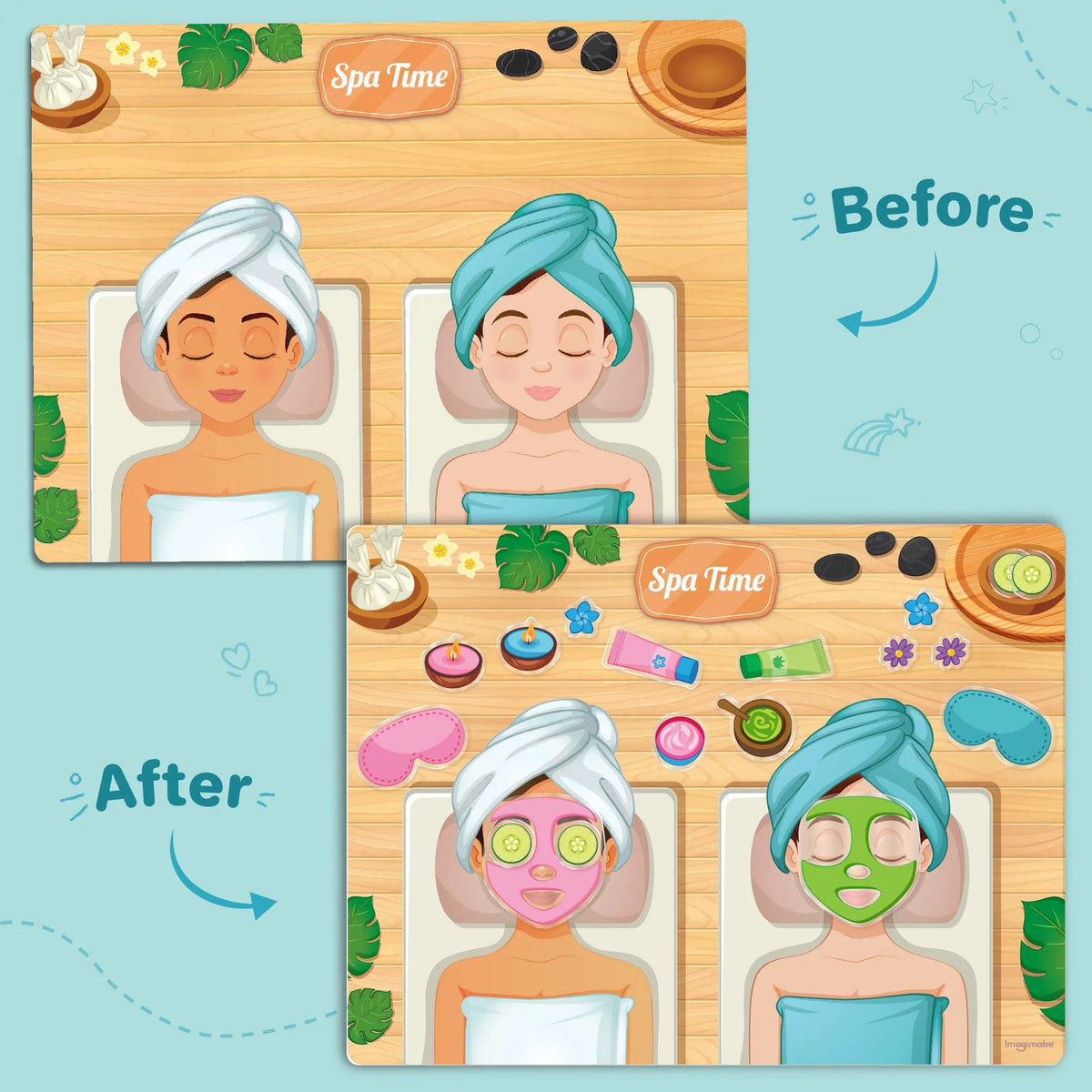 Hair & Makeup Reusable Sticker Activity Set