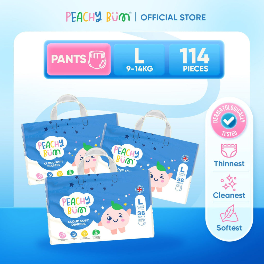 [1 Carton] 3 Pack Cloud Soft Diapers - Bundle