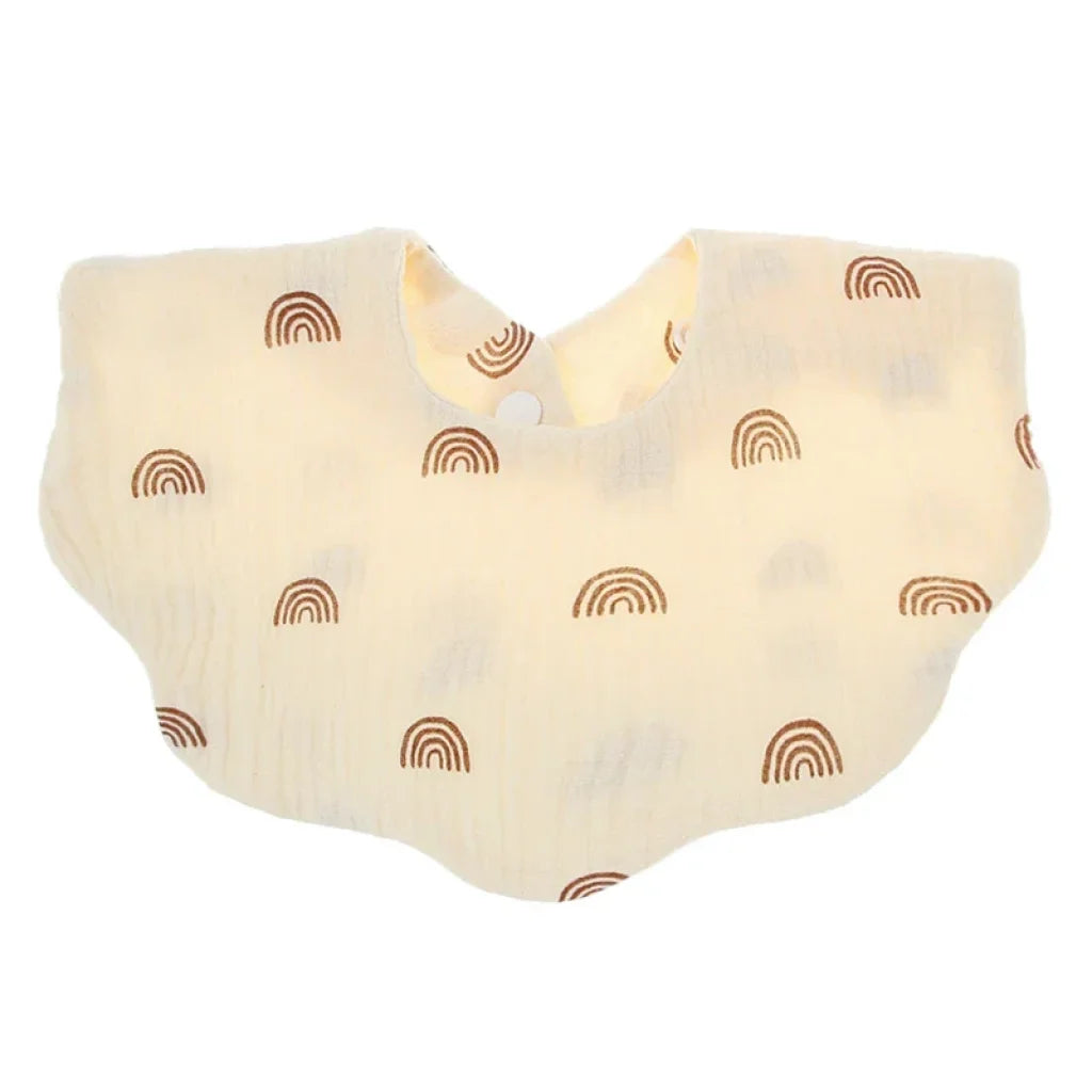 10Pc/Set Organic Cotton Baby Bibs Solid Color