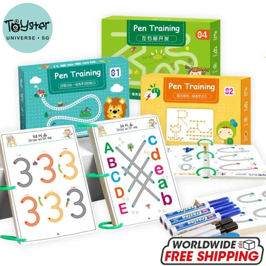 136Page Children Montessori Drawing Toy