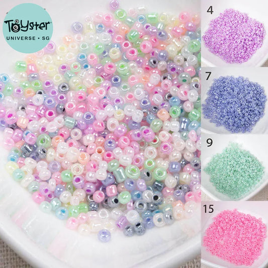 15 Colors 2Mm 3Mm 4Mm Cream Glass Czech Seed Spacer Beads