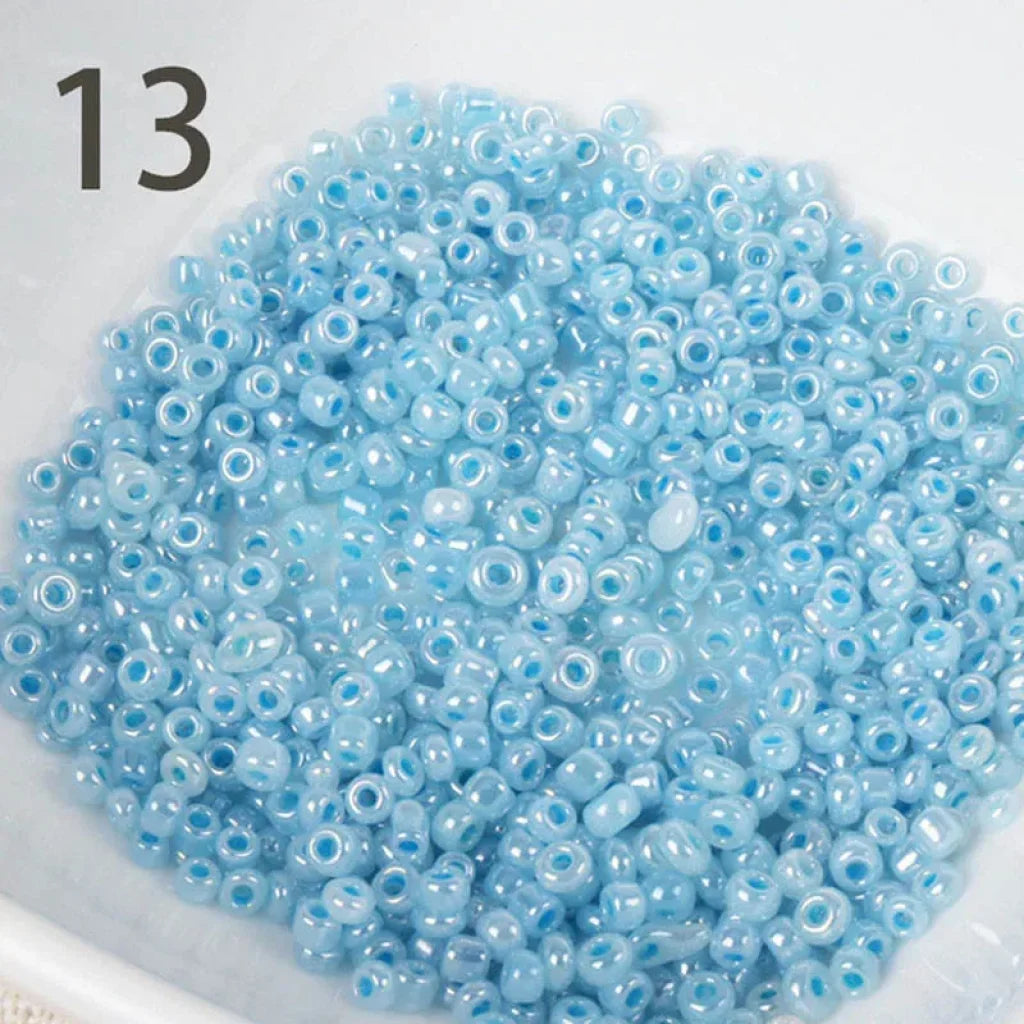 15 Colors 2Mm 3Mm 4Mm Cream Glass Czech Seed Spacer Beads
