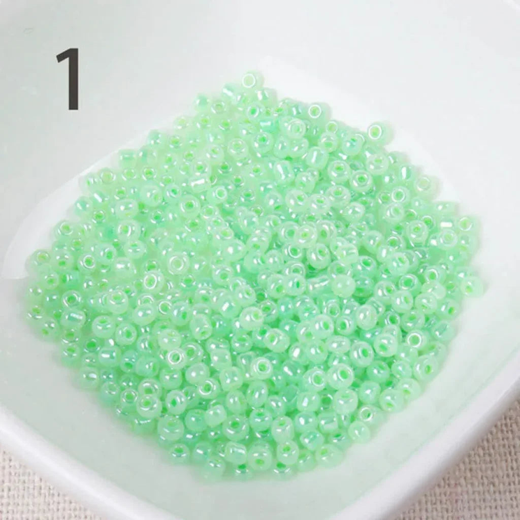 15 Colors 2Mm 3Mm 4Mm Cream Glass Czech Seed Spacer Beads