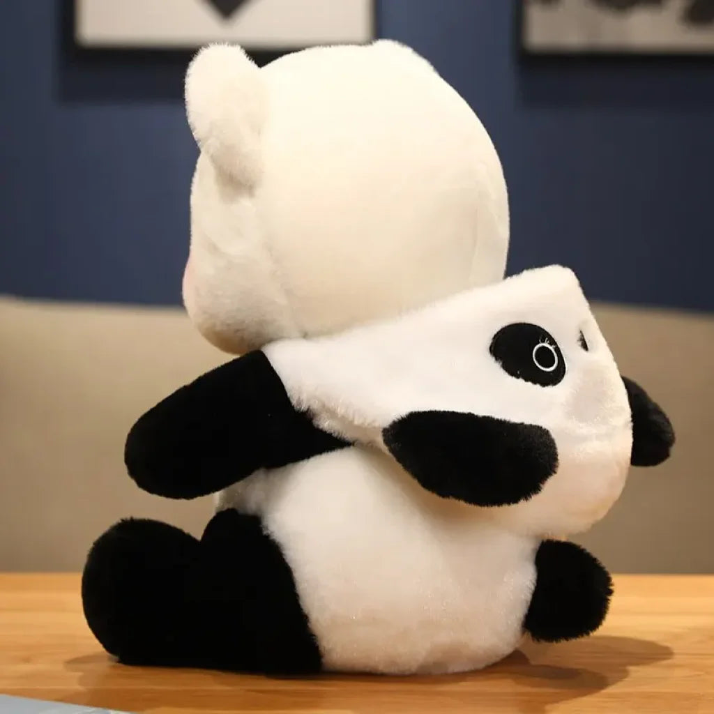 26Cm Soft Stuffed Bear Turn Into Panda