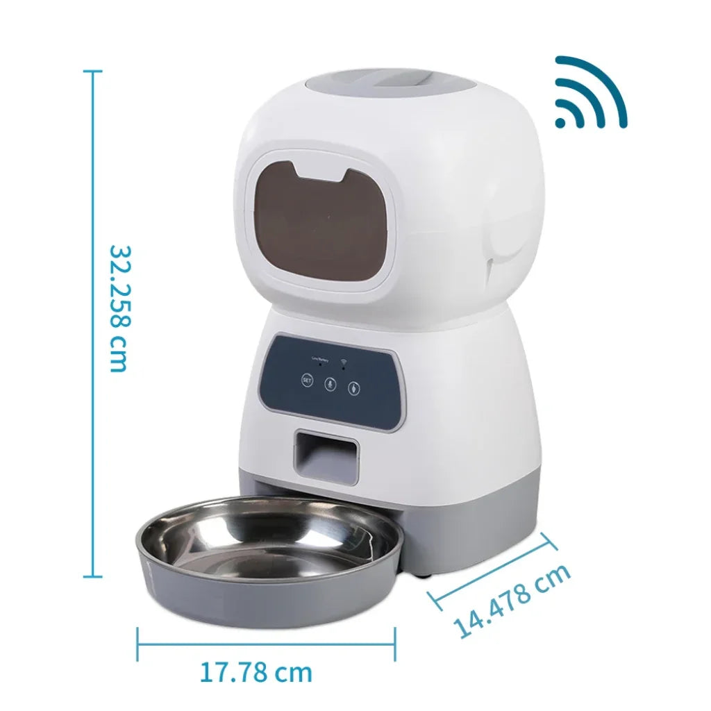 3.5L Automatic Pet Slow Dispenser WiFi Smart Swirl