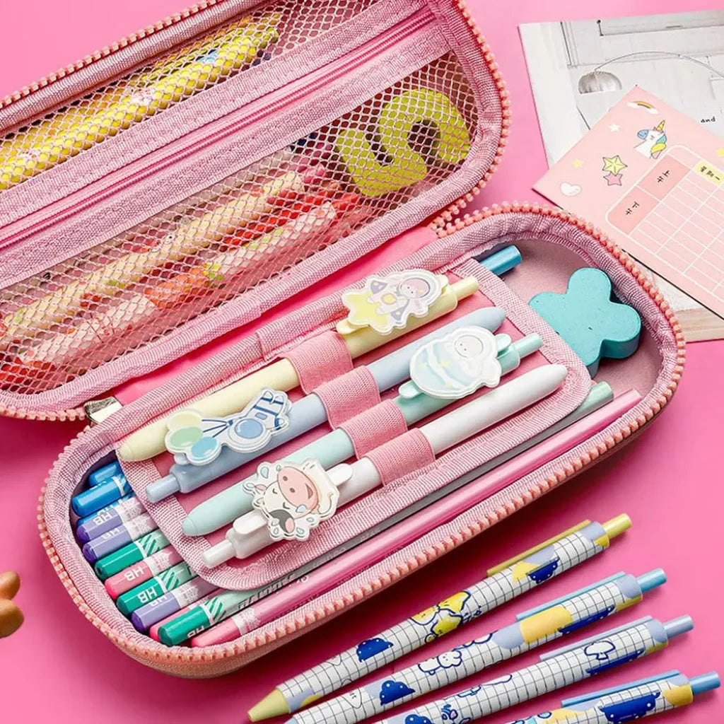 3D Cartoon Pu Pencil Case