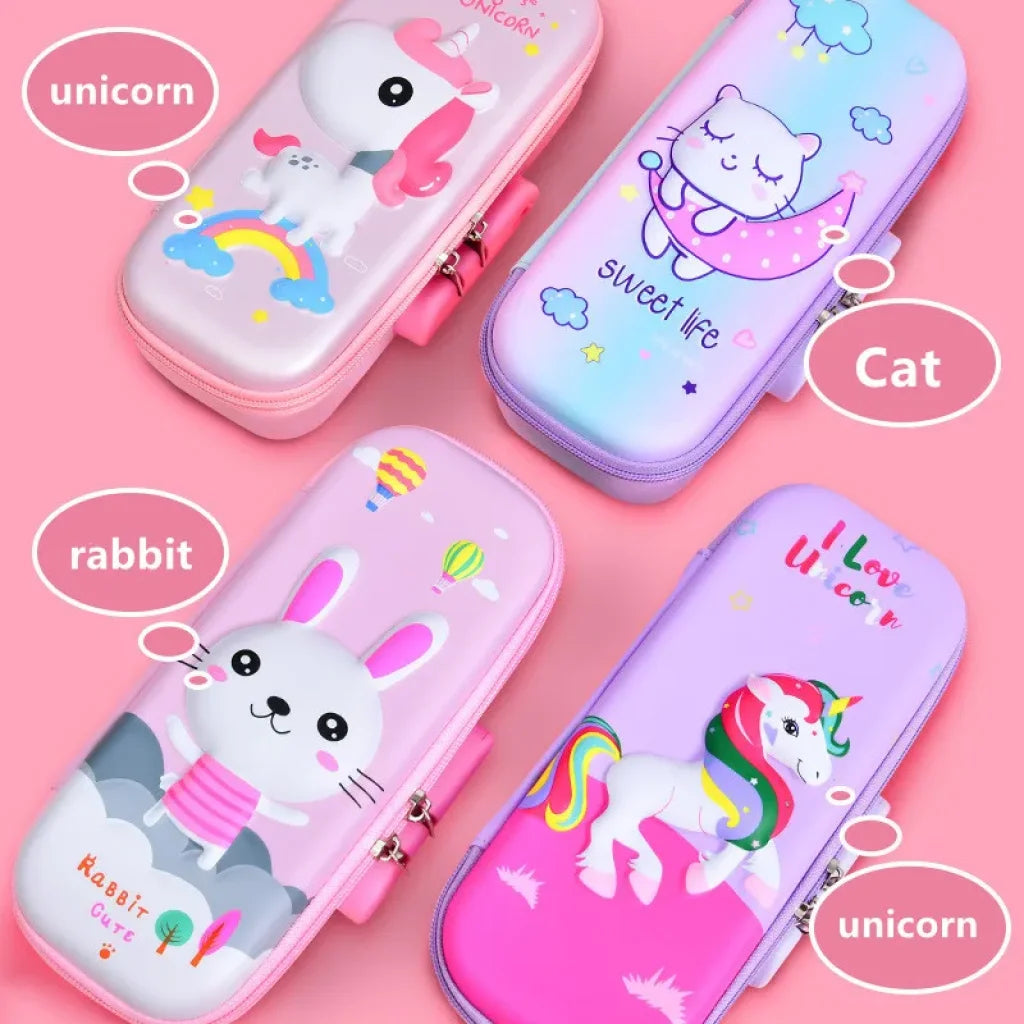 3D Eva Pen Case Password Lock Pencil