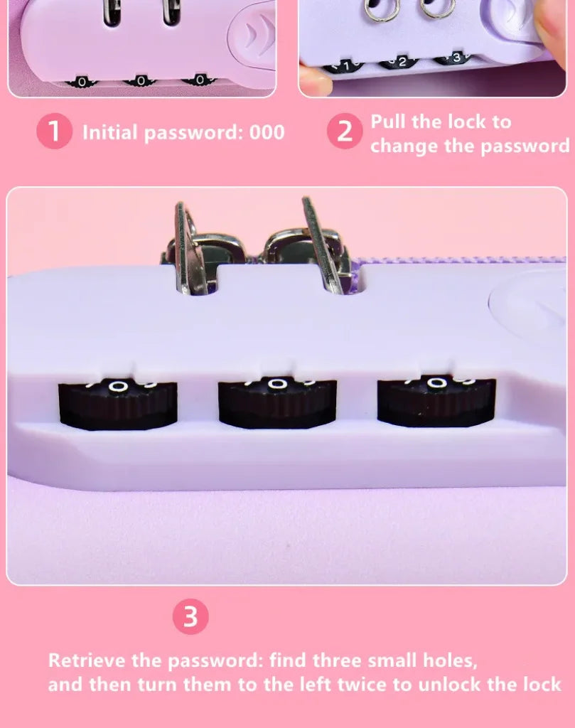3D Eva Pen Case Password Lock Pencil