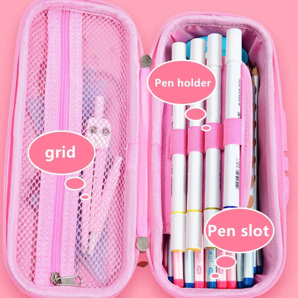 3D Eva Pen Case Password Lock Pencil