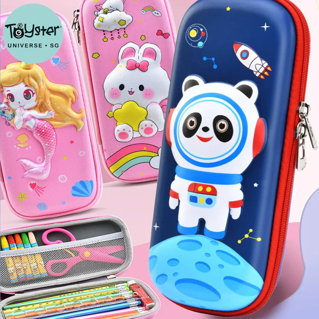 3D Kawaii Cartoon Pencil Case Large Capacity