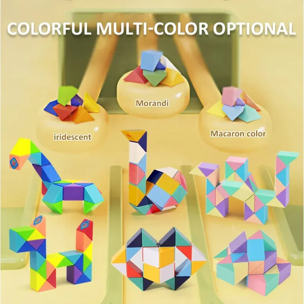 3D Magic Ruler Toys Twisted Puzzle Cubes