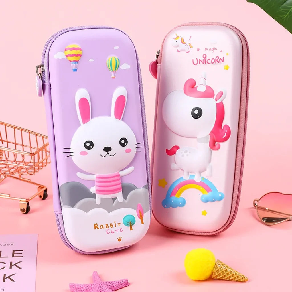 3D Unicorn Cute Pencil Box
