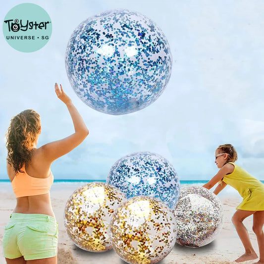 40Cm Inflatable Glitter Beach Ball