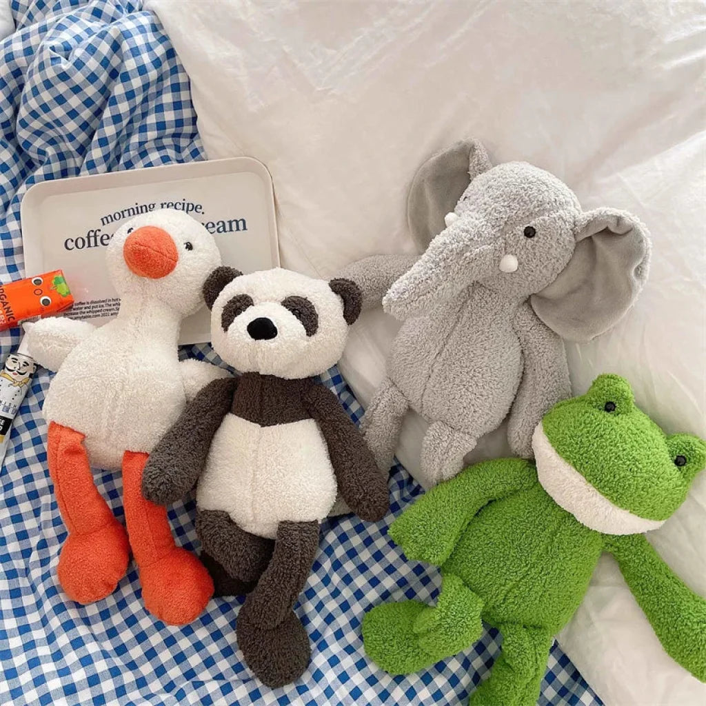 40Cm Soft Toy Fluffy Long-Legged Frog Panda Elephant Chick