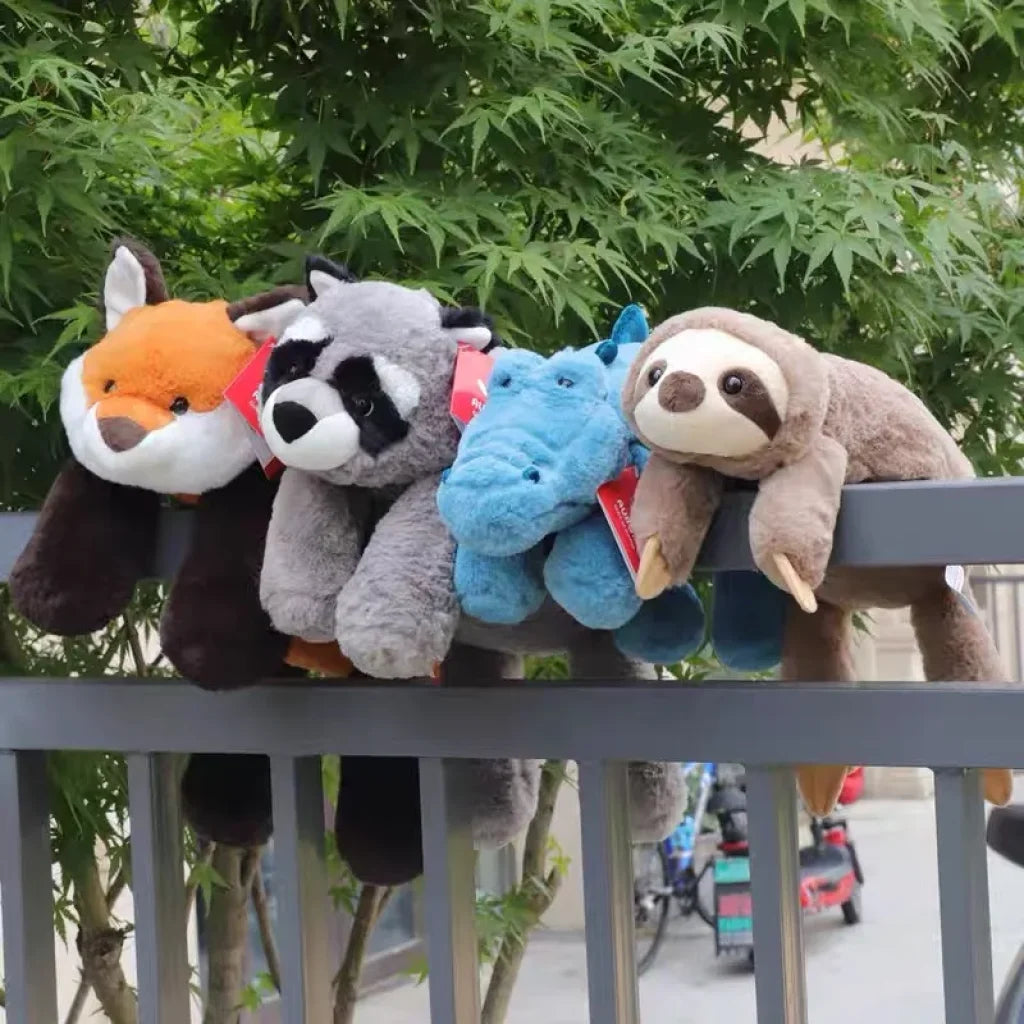 45-70Cm Super Soft Lazy Fluffy Plush Raccoon Fox Crocodile Sloth
