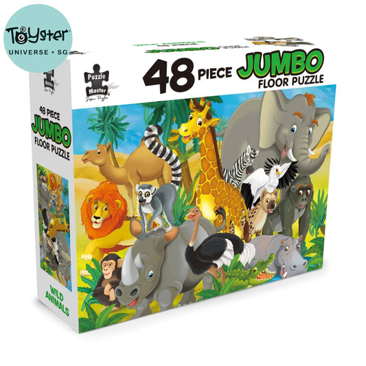 48 Piece Jumbo Floor Puzzle Wild Animals Master