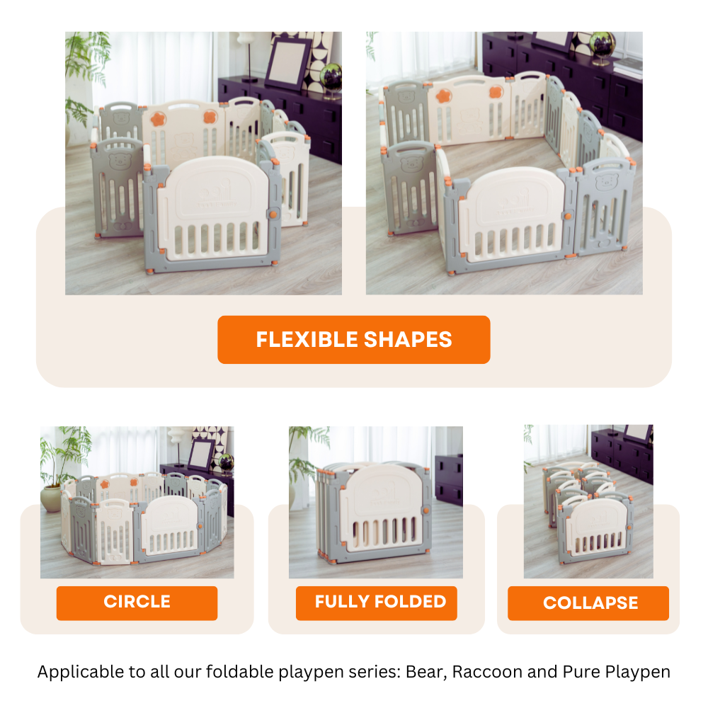 Raccoon Playpen - Fun Sensory Perfect Fit Set