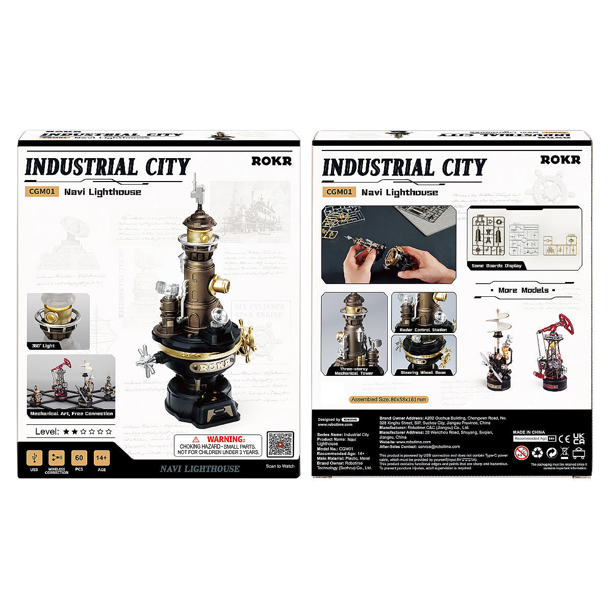 Robotime ROKR Navi Lighthouse Mechanical 3D Puzzle CGM01