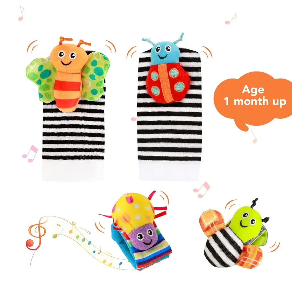 4Pcs/Set Baby Rattle Cute Stuffed Animals