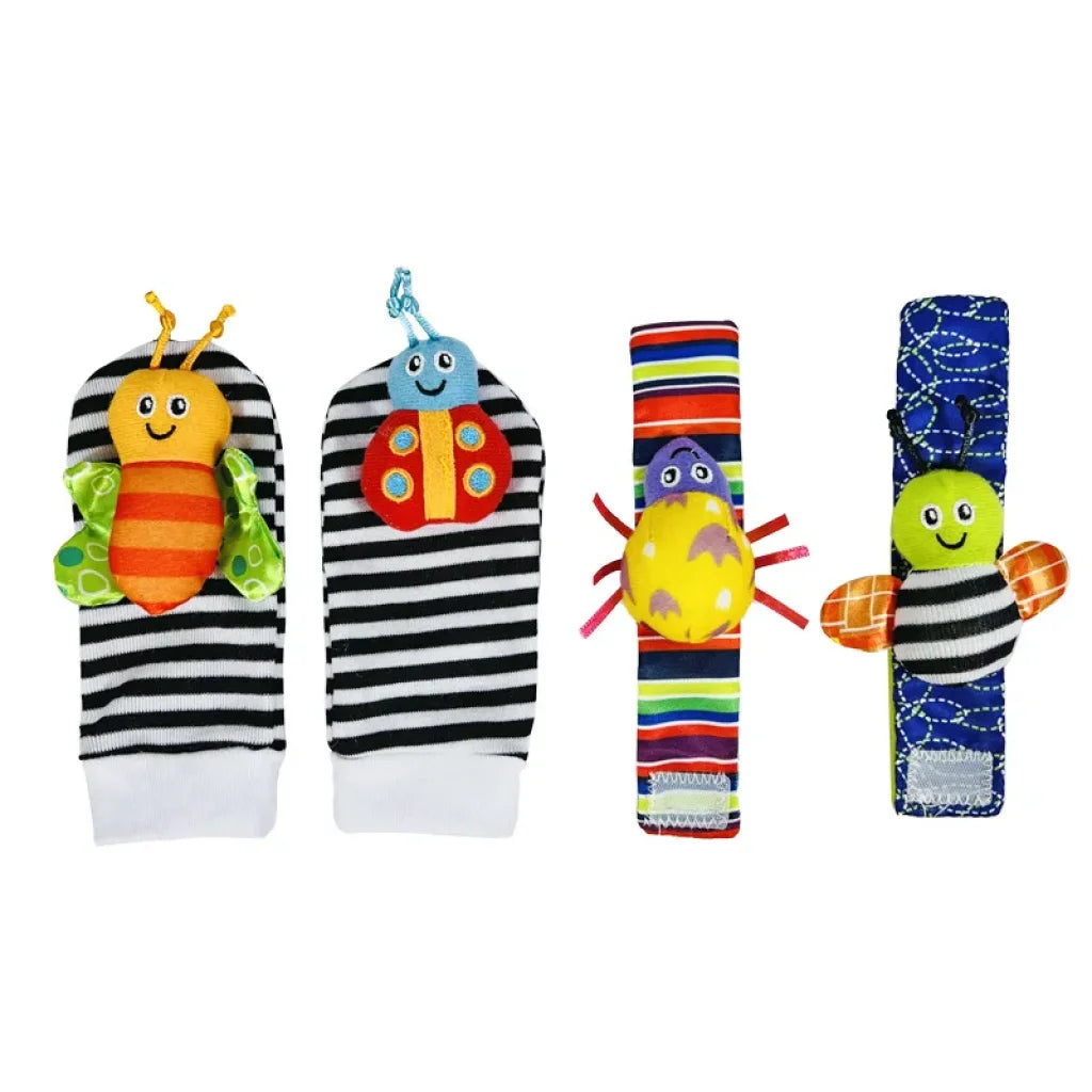 4Pcs/Set Baby Rattle Cute Stuffed Animals