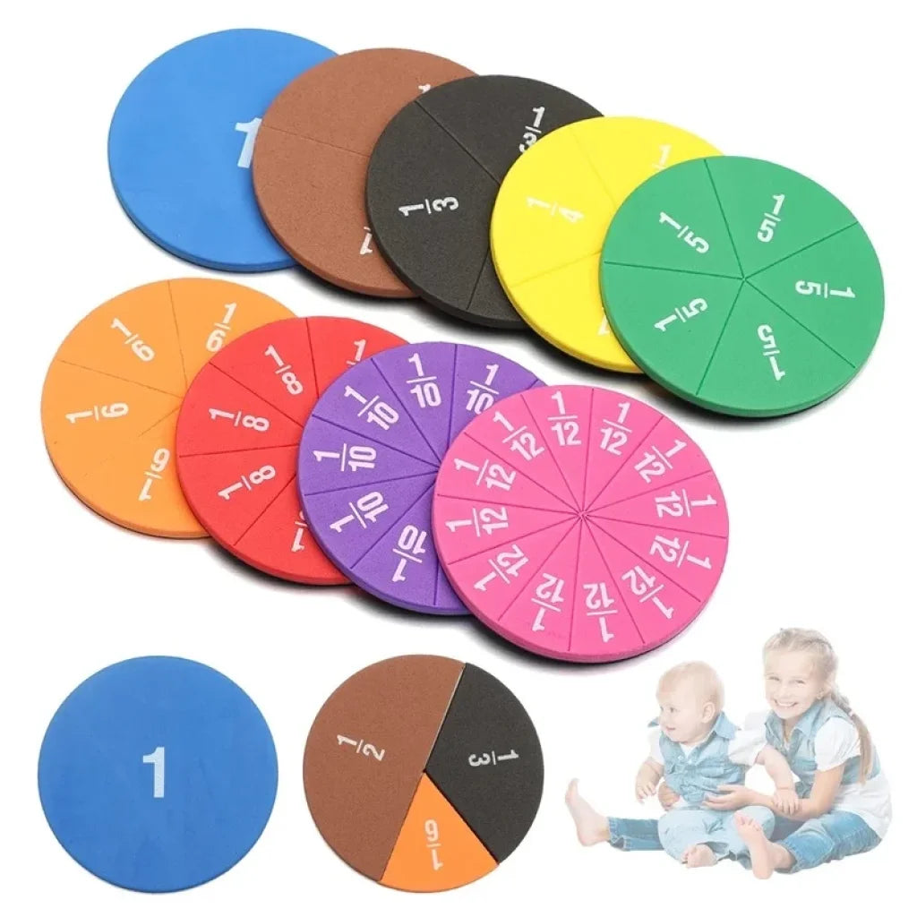 51Pcs Eva Round Shaped Fractions