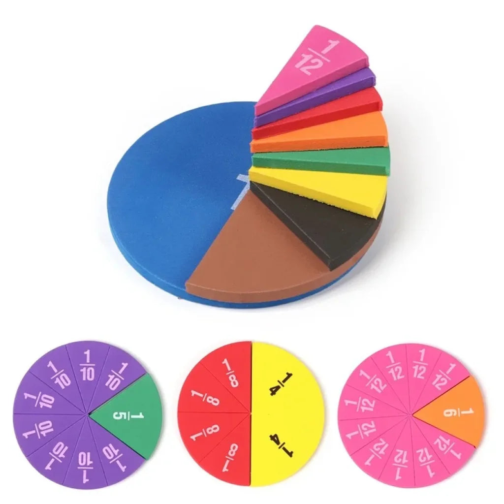 51Pcs Eva Round Shaped Fractions