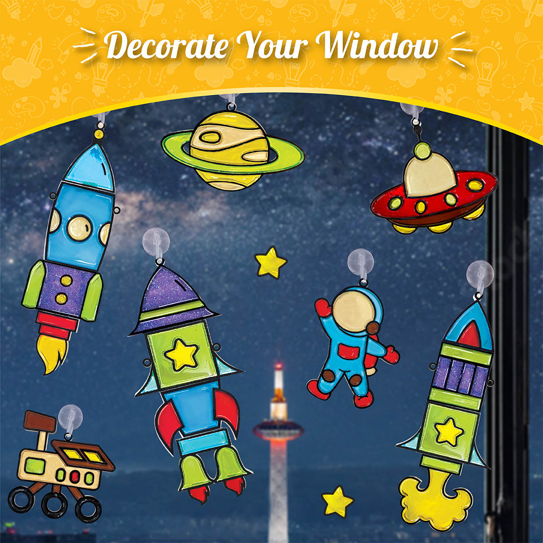Window Art for Kids - Rocket
