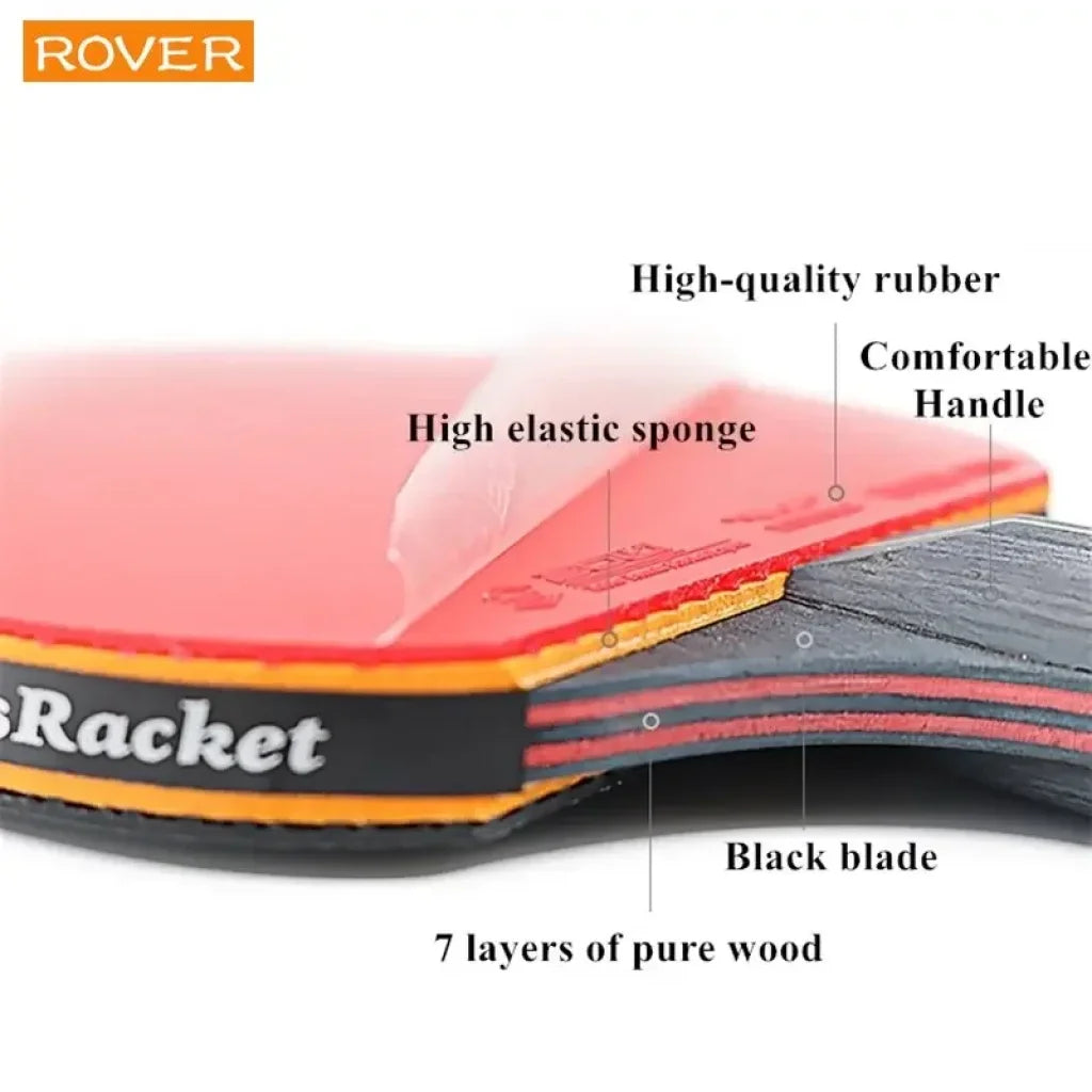 6 Star Table Tennis Racket 2Pcs