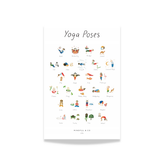 Yoga Poses Poster Print