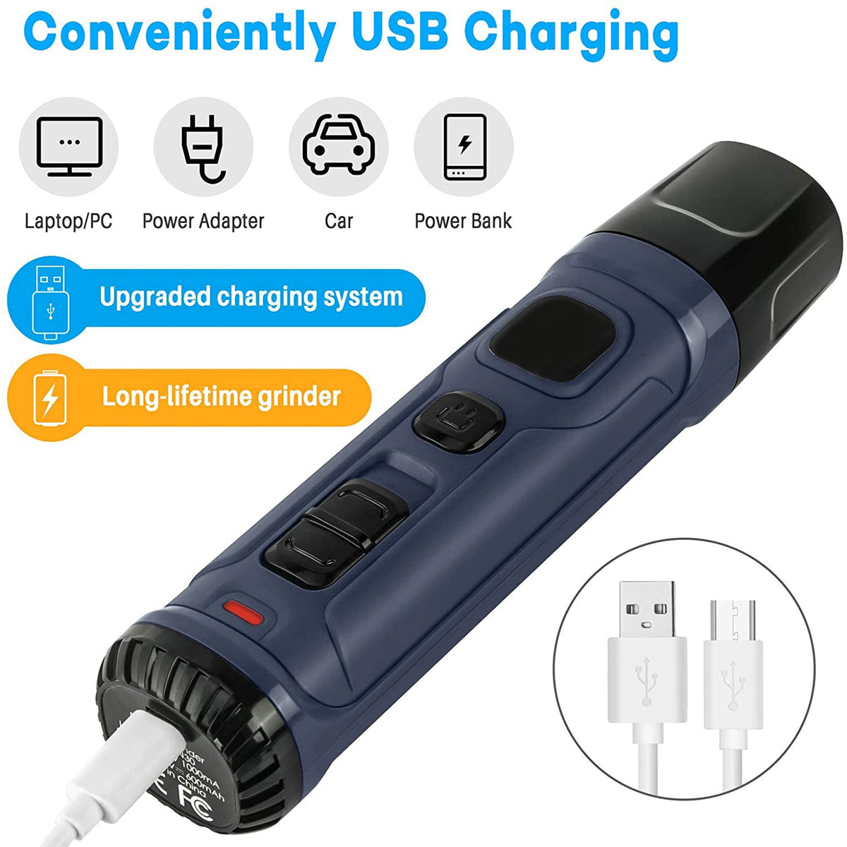 SmartpawLite Pet Nail Grinder Trimmer LED Model New Version