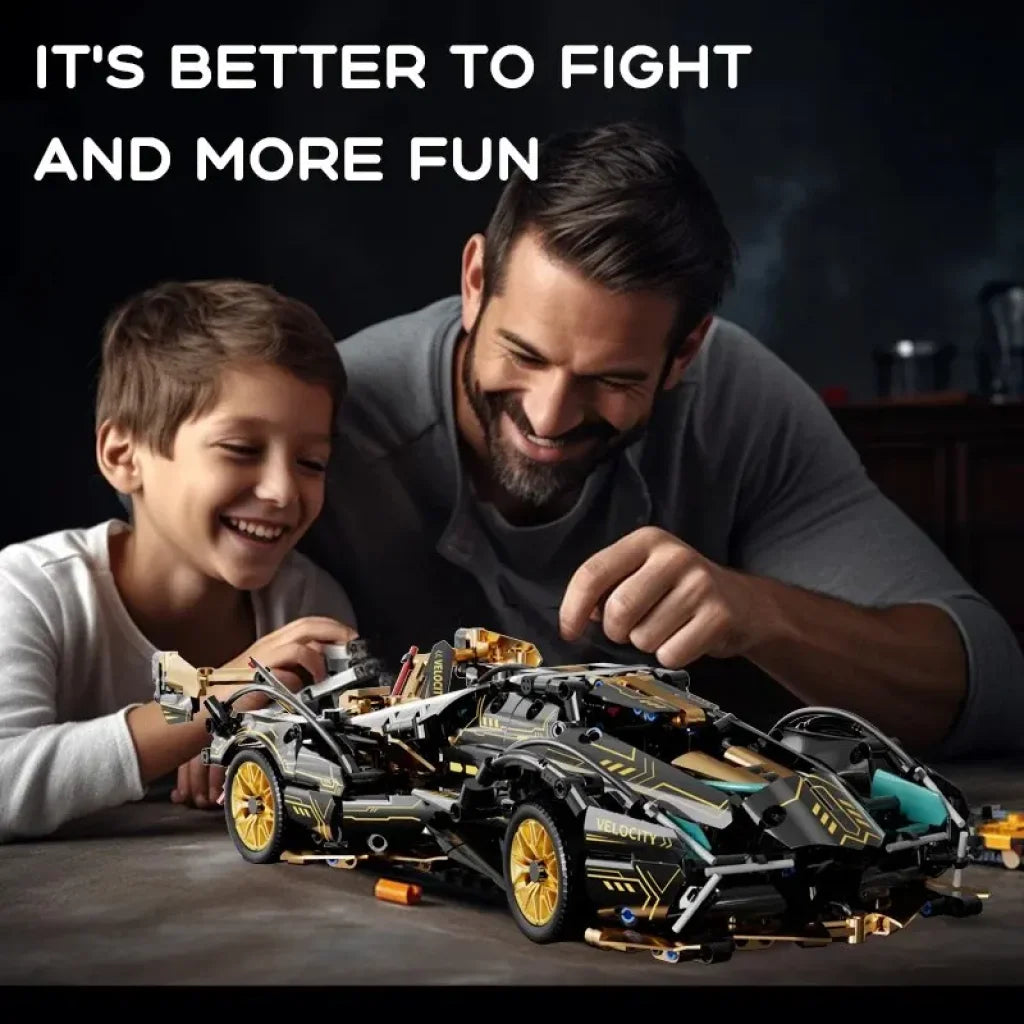 89109 Super Sports Car 900Pcs Building Block Cars 1:14