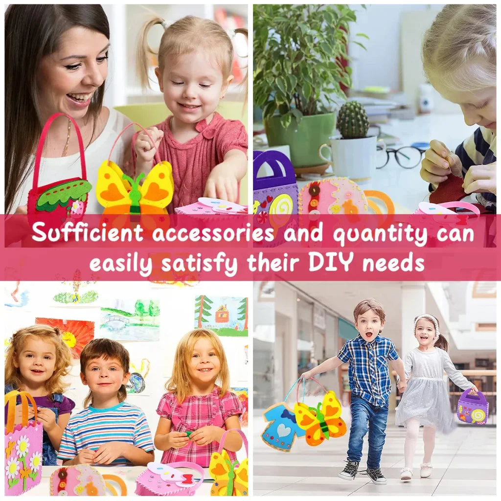 8Pcs Kids Sewing Kit Diy Felt