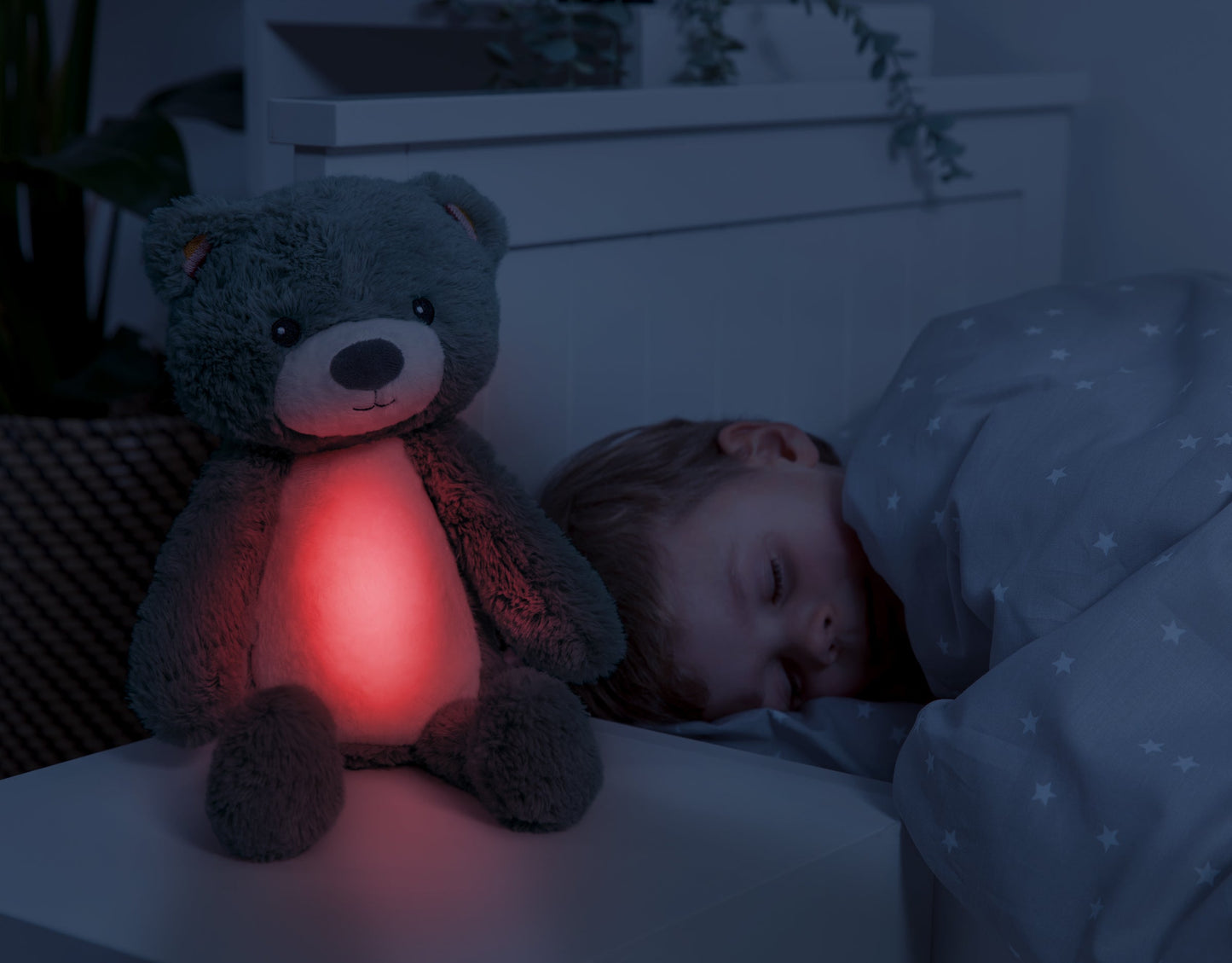 Sleeptrainer with Nightlight and Sound Machine - Brody the Bear